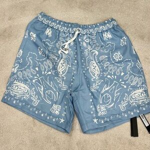 BNWT Amiri Watercolor Bandana Shorts